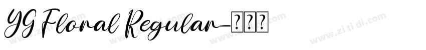 YG Floral Regular字体转换